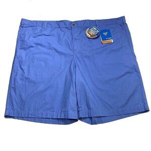 NWT‎ Columbia PFG Bonehead II Shorts 50 Blue Flat Front Fish Golf Mens UPF 30